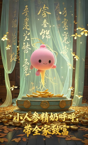 小人参精奶呼呼带全家暴富（58集）最新短剧全集完整版