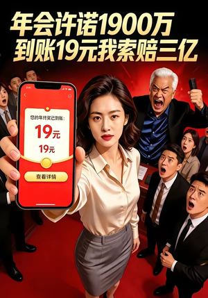 年会许诺1900万，到账19元我索赔三亿（75集）排行榜上的短剧免费看